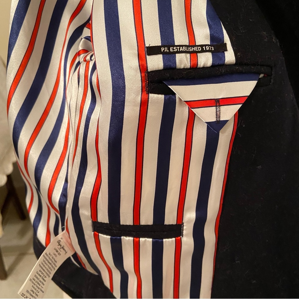 ✨EUC Vintage Pepe Jeans Wool Blend Double Breasted Jacket with Gold Buttons - Picture 8 of 10